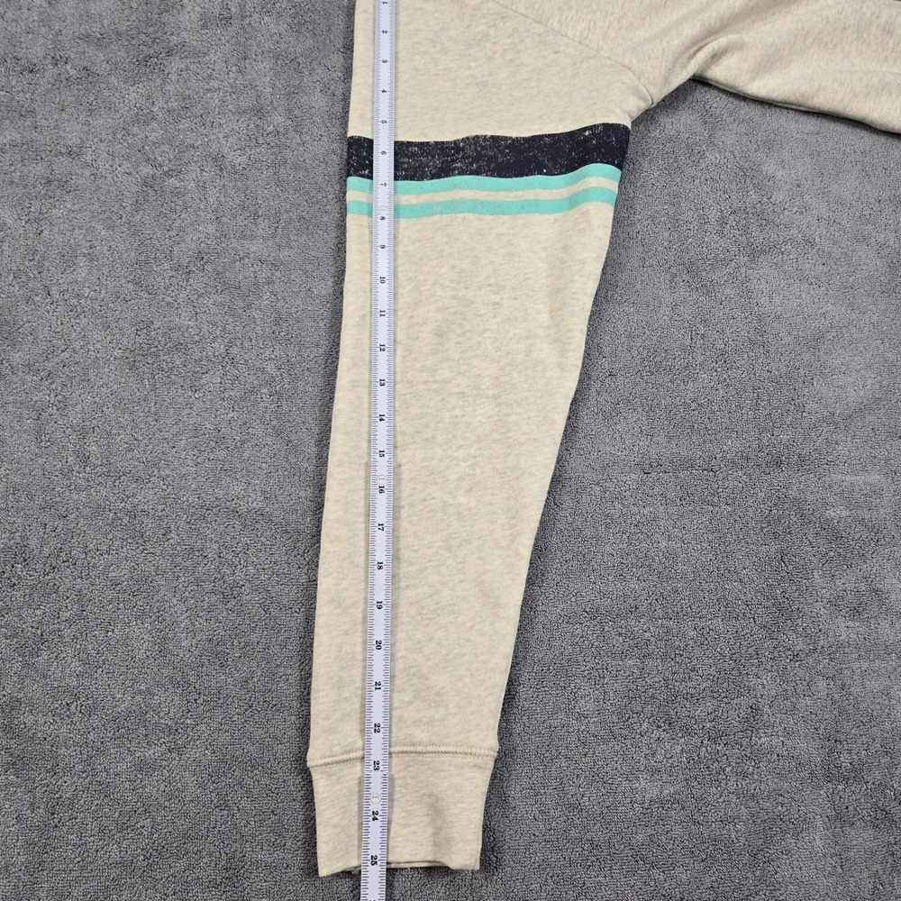 NHL Seattle Kraken Lace Up Hoodie Mens Medium Cream Blue Lacer Jersey Sweatshirt - Picture 13 of 13